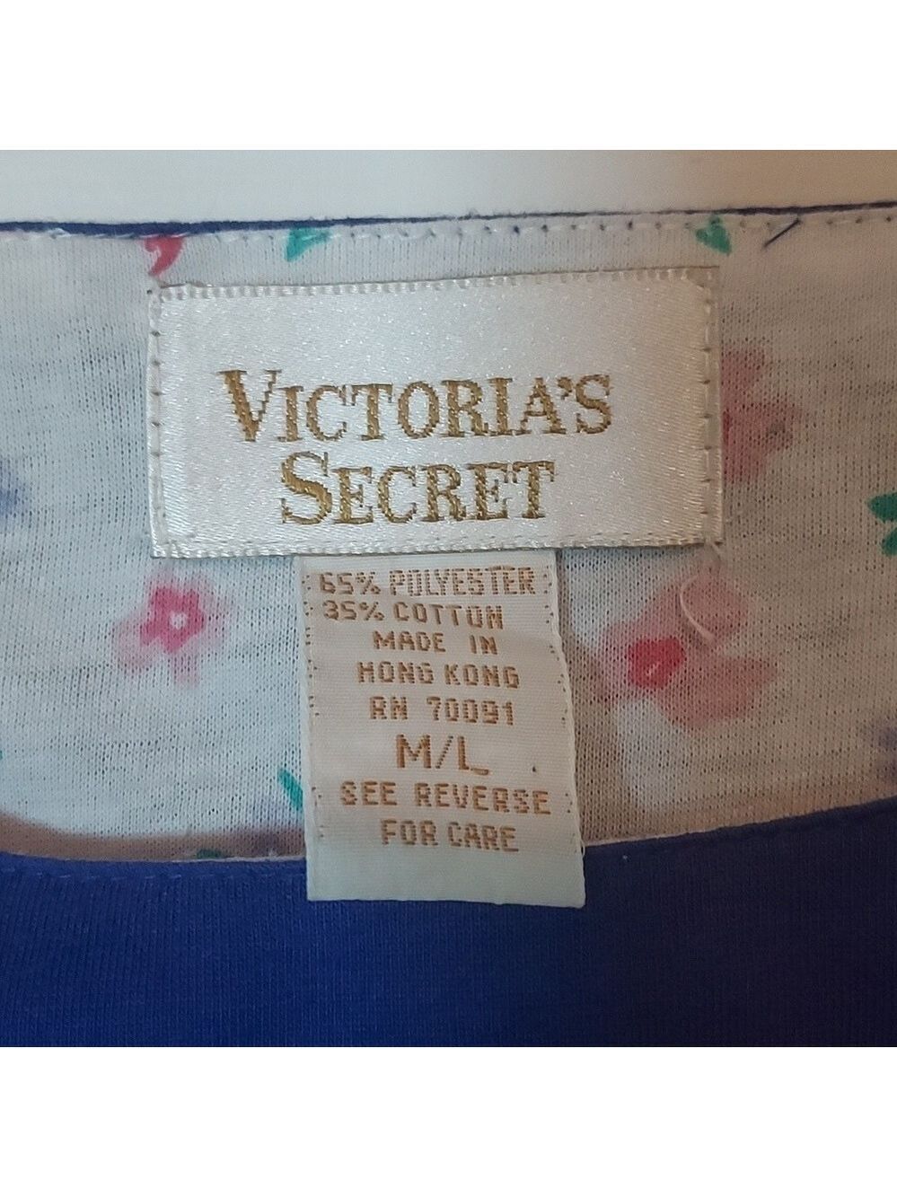 Victoria's Secret Gold Label Purple Vintage Sleep Shirt - Picture 4 of 13